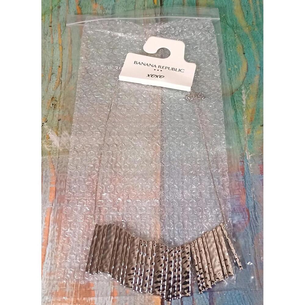 Banana Republic Silver-Tone Statement Necklace